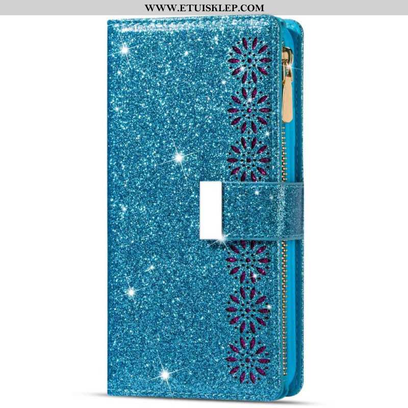 Etui Folio do Samsung Galaxy A54 5G Portfel Cekinowy Portfel